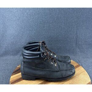 HHB Boots Water Mocs Men's Sz 11.5M Vintage HHB Black Leather Boots
